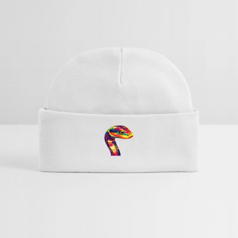 Schlange Python Kobra Mamba Klapperschlange Snake Baby Organic Mütze