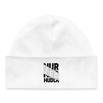 nur ned hudln - nur mit der Ruhe, Dialekt - Baby Organic Beanie - white - Front