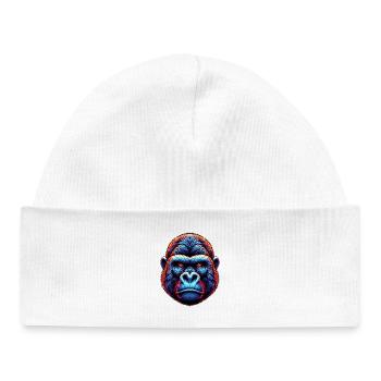 Gorilla - Baby Organic Beanie - white - Front