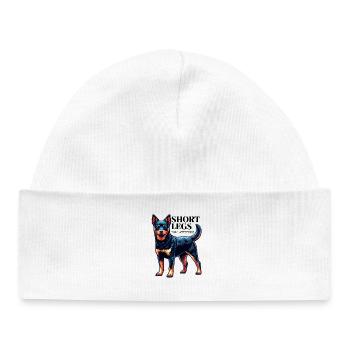 Lancashire Heeler Short Legs Saying Gift Idea - Baby Organic Beanie - white - Front