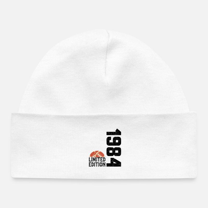 40e Anniversaire 1984 Édition Limitée Rugby - Bonnet bébé bio - blanc