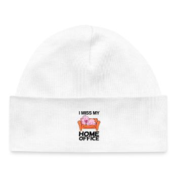 Bureau à domicile Dire drôle - Bonnet bébé bio - blanc - Devant