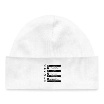 GROWTH MINDEST - Baby Organic Beanie - white - Front