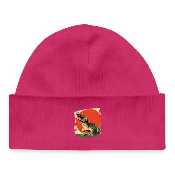 Krokodil - Baby Organic Mütze - hot Pink - Vorne