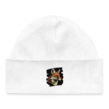 Fox - Baby Organic Beanie - white - Front