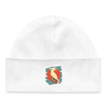 Cacatoès - Bonnet bébé bio - blanc - Devant