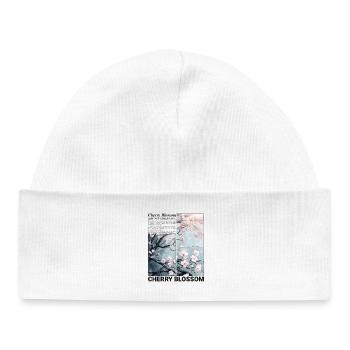Cherry Blossom Sakura Flower Spring Nature Gift - Baby Organic Beanie - white - Front