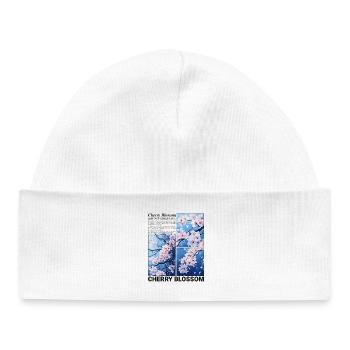 Cherry Blossom Flower Sakura Spring Nature Gift - Baby Organic Beanie - white - Front