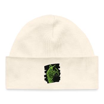 Chat de la Saint-Patrick - Bonnet bébé bio - blanc - Devant
