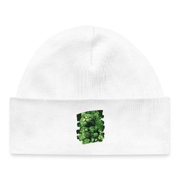 Chat de la Saint-Patrick - Bonnet bébé bio - blanc - Devant