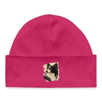 Collie - Baby Organic Beanie - hot pink - Front