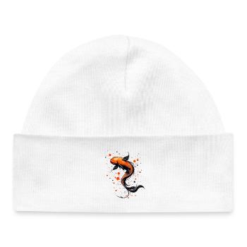Koi Fish Harmony - Baby Organic Beanie - white - Front