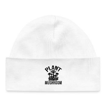 Plant Mushroom - Baby Organic Mütze - Weiß - Vorne
