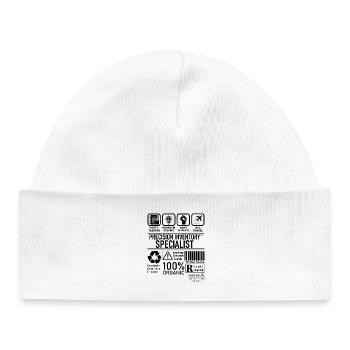 Precision Inventory Specialist multi tasking - Baby Organic Beanie - white - Front