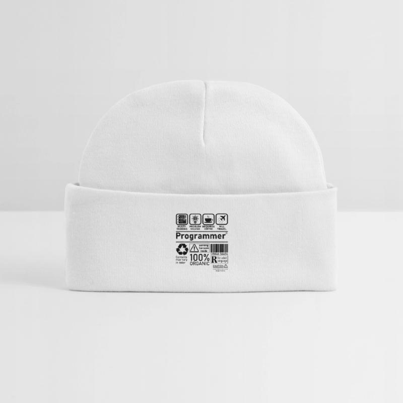 Programmer multi tasking problem solving requires Baby Organic Beanie