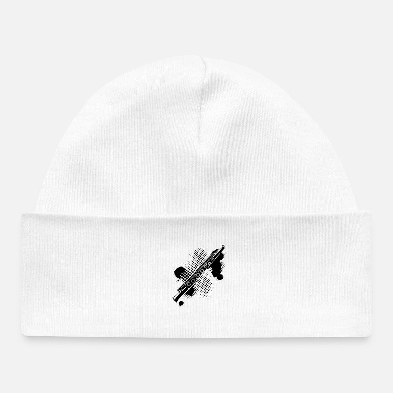 Flûte Splash - Bonnet bébé bio - blanc