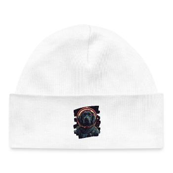 Astronaute du Labrador - Bonnet bébé bio - blanc - Devant