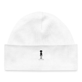 Pixel Art High Resolution Irony Funny Design - Baby Organic Beanie - white - Front