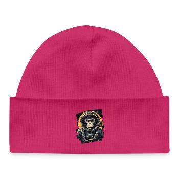Affe Astronaut - Baby Organic Mütze - Weiß - Vorne