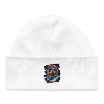 Rottweiler Astronaut - Baby Organic Mütze - Weiß - Vorne