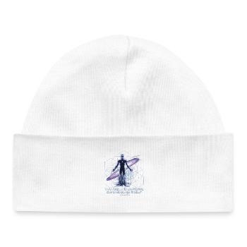 Galactic Self | Alan Watts Cosmic Quote - Baby Organic Beanie - white - Front