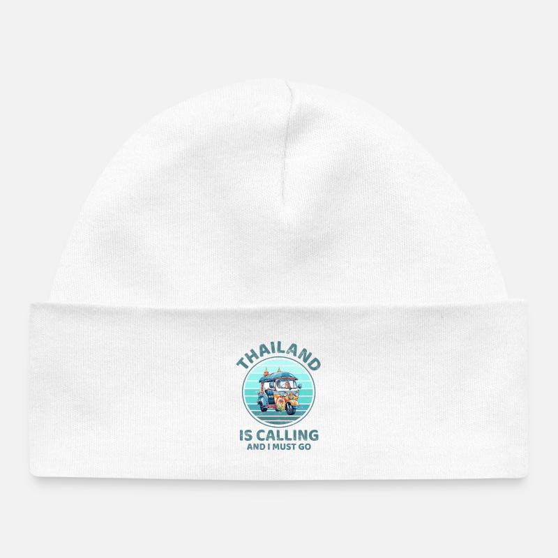 Thaïlande - Bonnet bébé bio - blanc