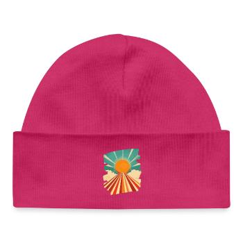 Sommer Sonne - Baby Organic Mütze - hot Pink - Vorne