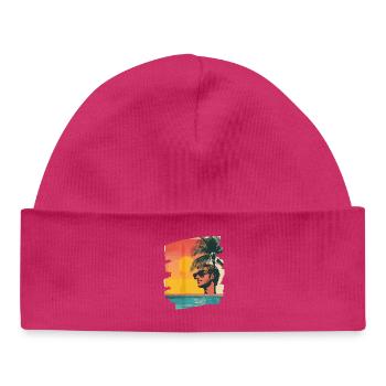 Sommer Sonne - Baby Organic Mütze - hot Pink - Vorne