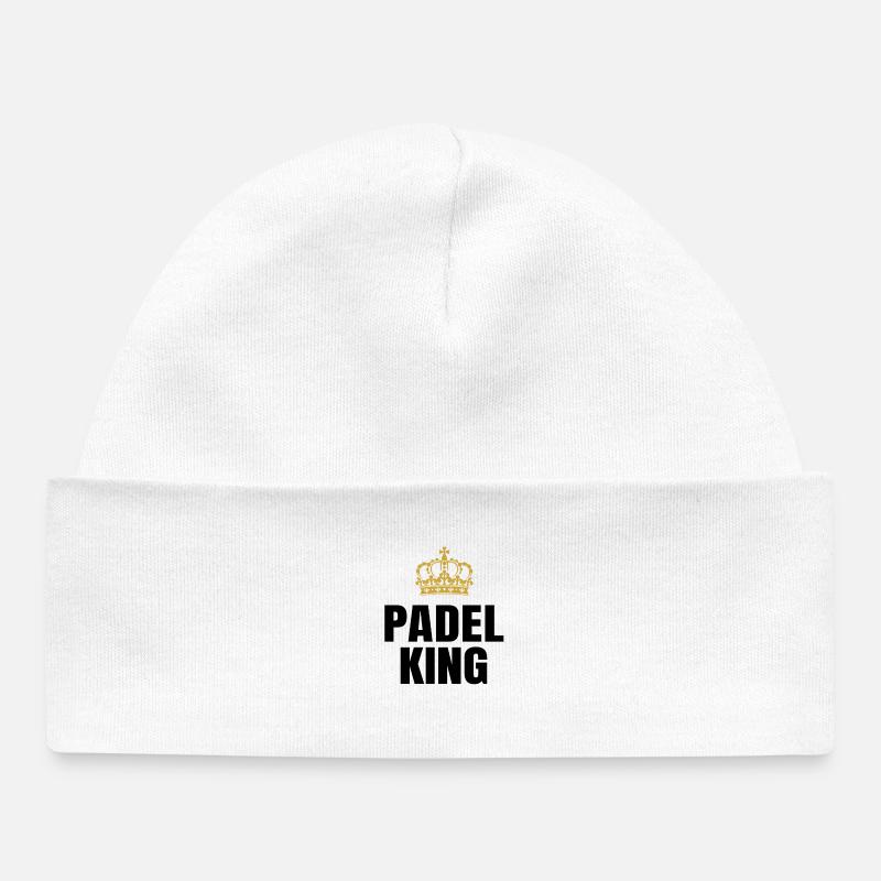 Roi du padel - Bonnet bébé bio - blanc