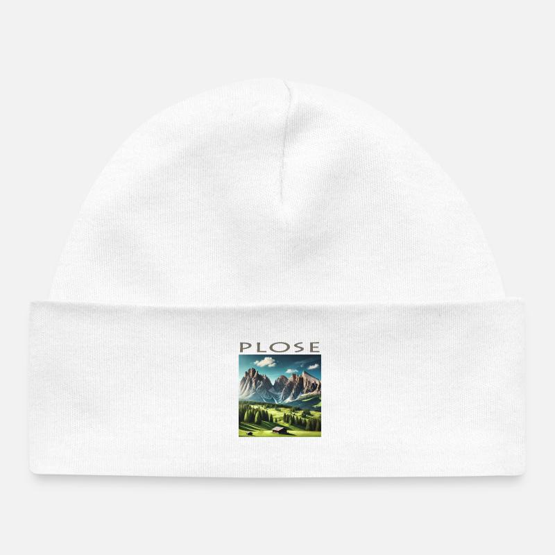 Plose Dolomites Tyrol Vacances Alpinisme Randonnée - Bonnet bébé bio - blanc