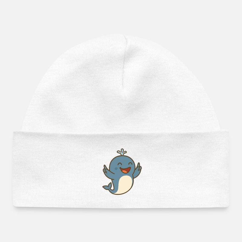 Joyeux amoureux de l’eau - Bonnet bébé bio - blanc