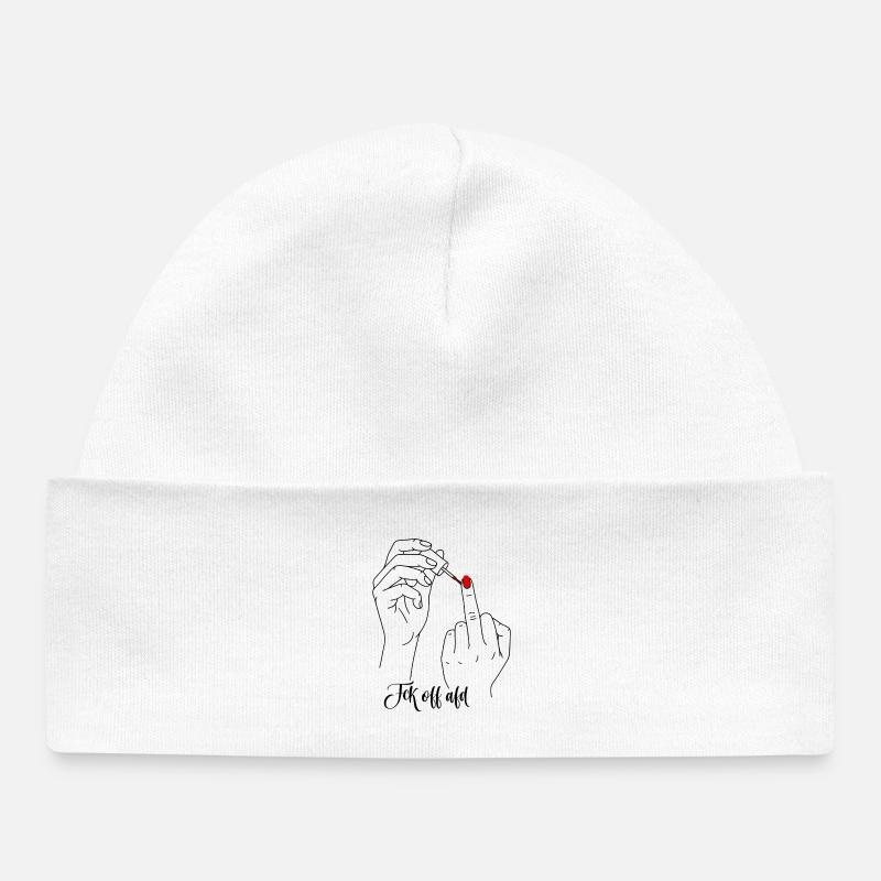 Pointer du doigt et montrer vos couleurs contre l’AFD - Bonnet bébé bio - blanc