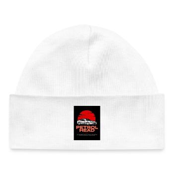 Petrol Head Sportwagen Retro Vintage Classic Race - Baby Organic Mütze - Weiß - Vorne