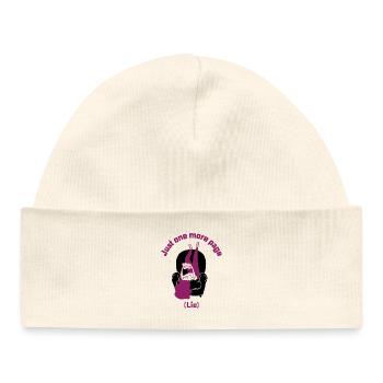 Juste un de plus (mensonge) - Bonnet bébé bio - blanc - Devant