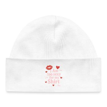 Playful confident emphasis - Baby Organic Beanie - white - Front