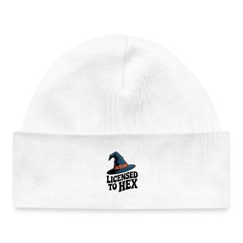Licensed to Hex - Baby Organic Beanie - white - Front