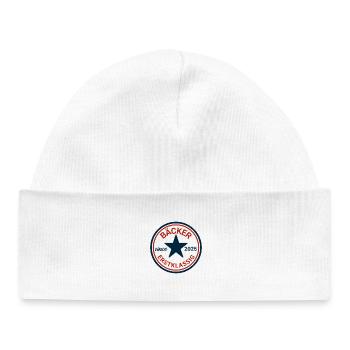 Sceau vintage Baker - Bonnet bébé bio - blanc - Devant