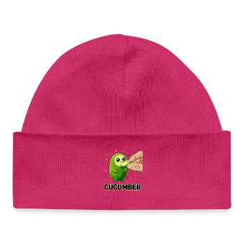 Cucumber Love Kawaii Manga Cucumber - Baby Organic Beanie - white - Front