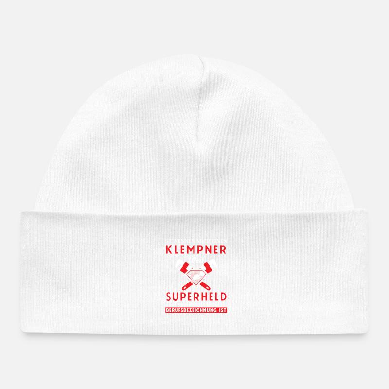 Heating Engineer Heating Construction Plumber Plumber - Baby Organic Beanie - white