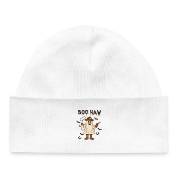Scary Cowboy Ghost Illustration - Baby Organic Beanie - white - Front
