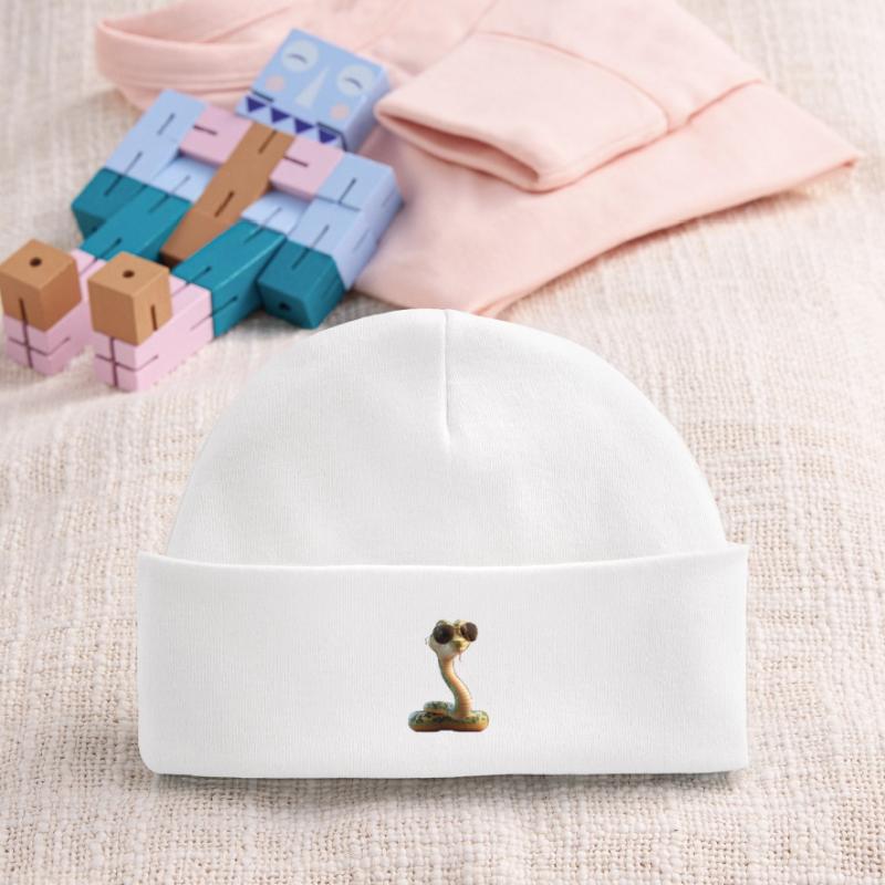 Schlange Python Kobra Klapperschlange Schlangen Baby Organic Mütze