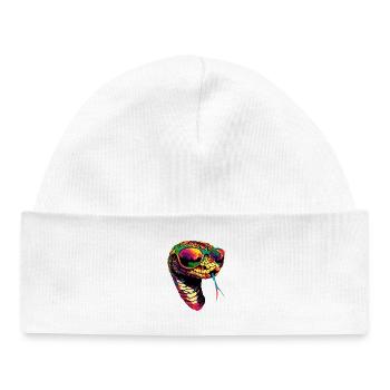 serpent, python, cobra, serpent à sonnettes, serpents - Bonnet bébé bio - blanc - Devant