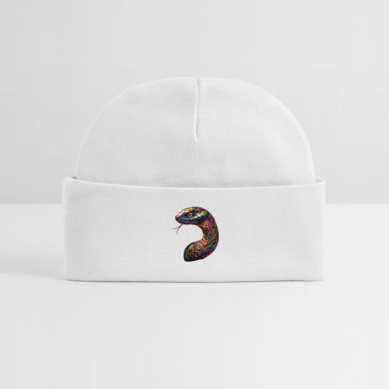Schlange Python Kobra Klapperschlange Schlangen Baby Organic Mütze