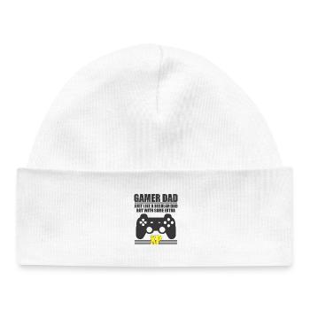Gamer Dad XP Tee - Baby Organic Beanie - white - Front