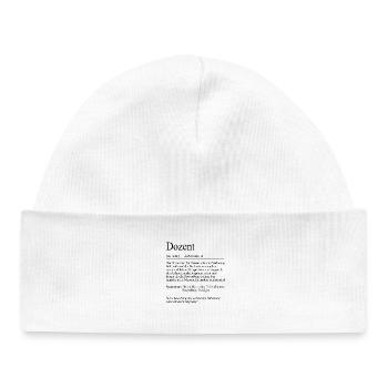 University Saying "Lecturer" Student Gift, Students - Baby Organic Beanie - white - Front