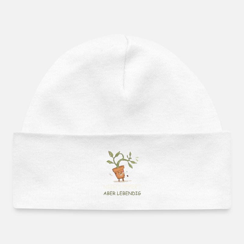 Lebendige Topfpflanze mit Witz - Bonnet bébé bio - blanc