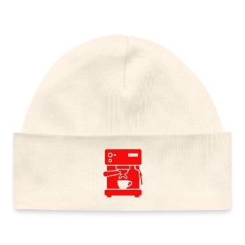 Icône de la cafetière porte-filtre - Bonnet bébé bio - blanc - Devant