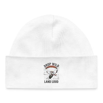 Drop Wild Land Loud - Baby Organic Beanie - white - Front