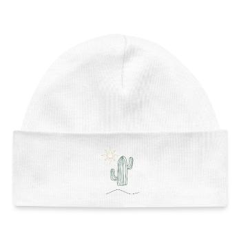 Cactus in sunlight - Baby Organic Beanie - white - Front