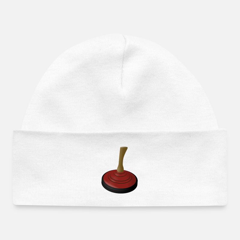 2025-STOCK DE GLACE-ROUGE - Bonnet bébé bio - blanc